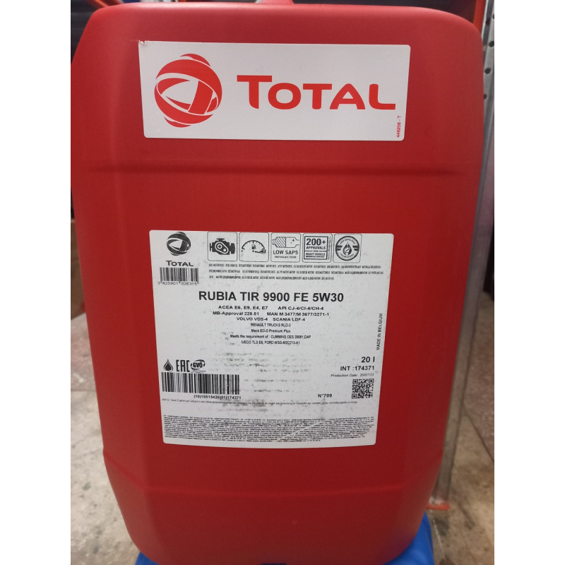 Масло моторне Total Rubia 9900 5W30 20L/ Тотал рубиа 9900 5W-30 20 л.