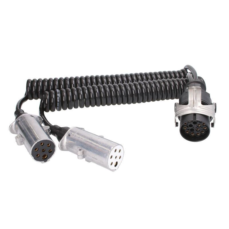 Кабель електричний спіральний здвоєний 15/7/7 24 V TRUCKLIGHT 1532917 1645492 алюмінієвий Кабель електричний спіральний здвоєний 15/7/7 24 V TRUCKLIGHT 1532917 1645492 алюмінієвий