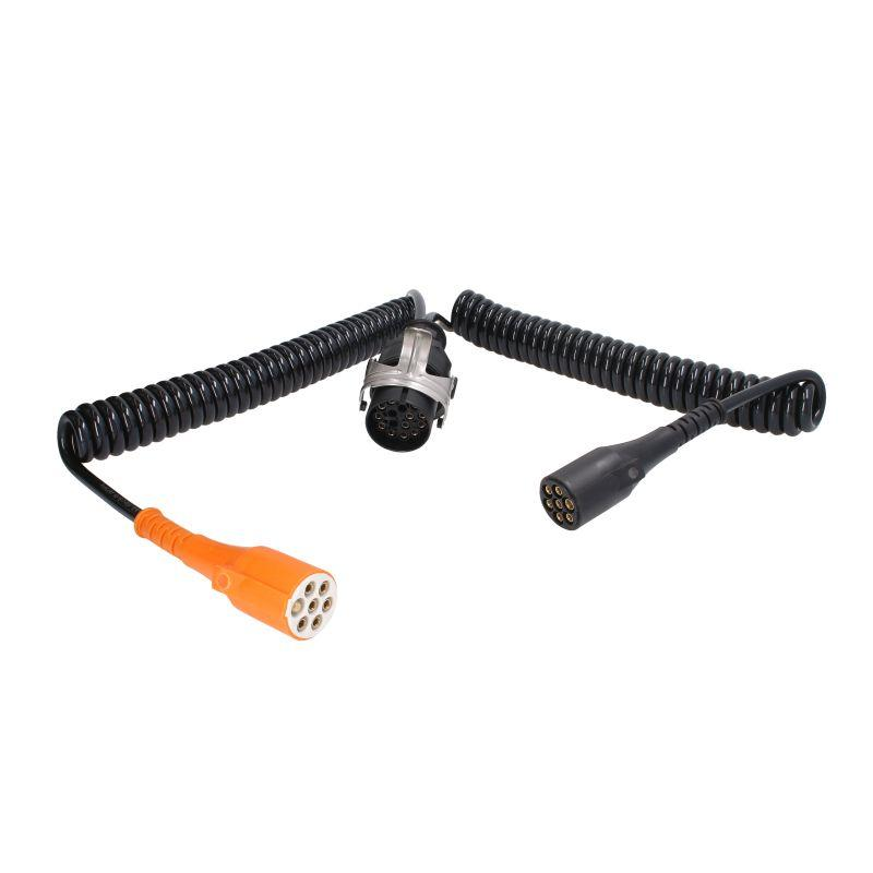 Кабель електричний спіральний здвоєний 15/7/7 24 V TRUCKLIGHT пластиковий Кабель електричний спіральний здвоєний 15/7/7 24 V TRUCKLIGHT пластиковий