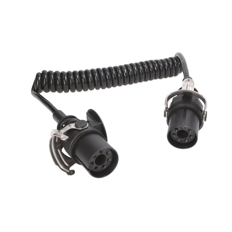 Спіральний кабель причепа ЕБС EBS/ABS зі штекером 7 контактним 24V 7 Pin Спіральний кабель причепа ЕБС EBS/ABS зі штекером 7 контактним 24V 7 Pin