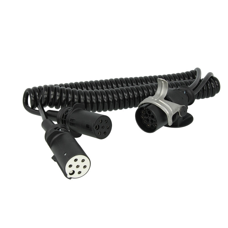 Кабель електричний спіральний здвоєний 15/7/7 24 V Hella пластиковий Кабель електричний спіральний здвоєний 15/7/7 24 V Hella пластиковий