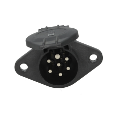 Розетка напівпричепа електрична тип N 24V 7 Pin Hella пластикова (тато)