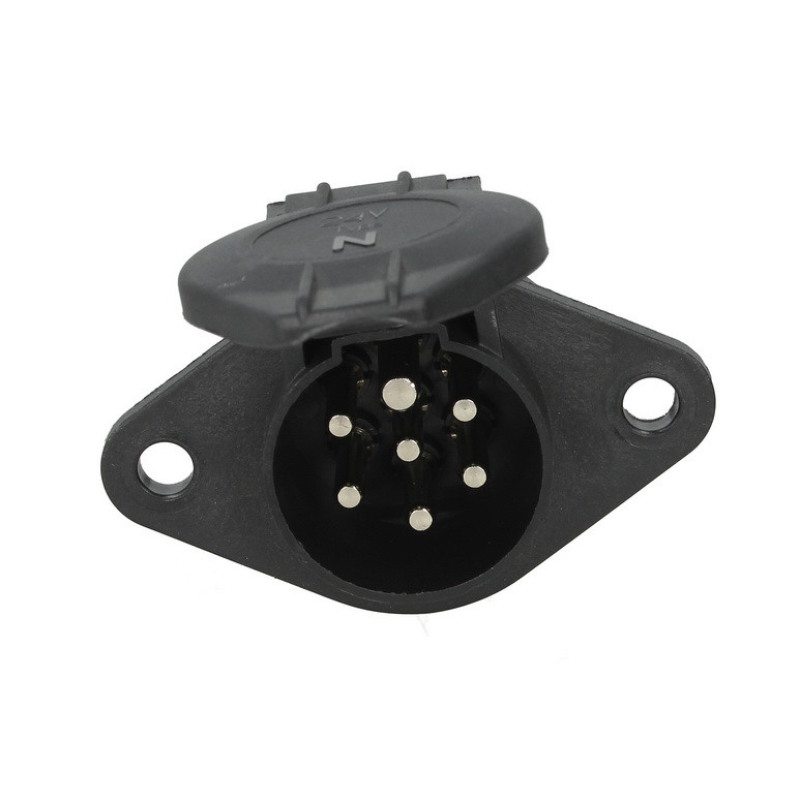 Розетка напівпричепа електрична тип N 24V 7 Pin Hella пластикова (тато) Розетка напівпричепа електрична тип N 24V 7 Pin Hella пластикова (тато)